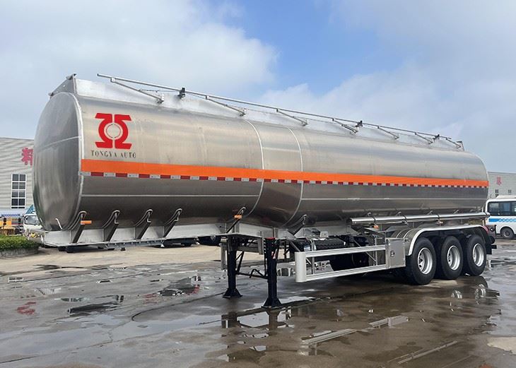Aluminum Fuel Tanker Semi Trailer