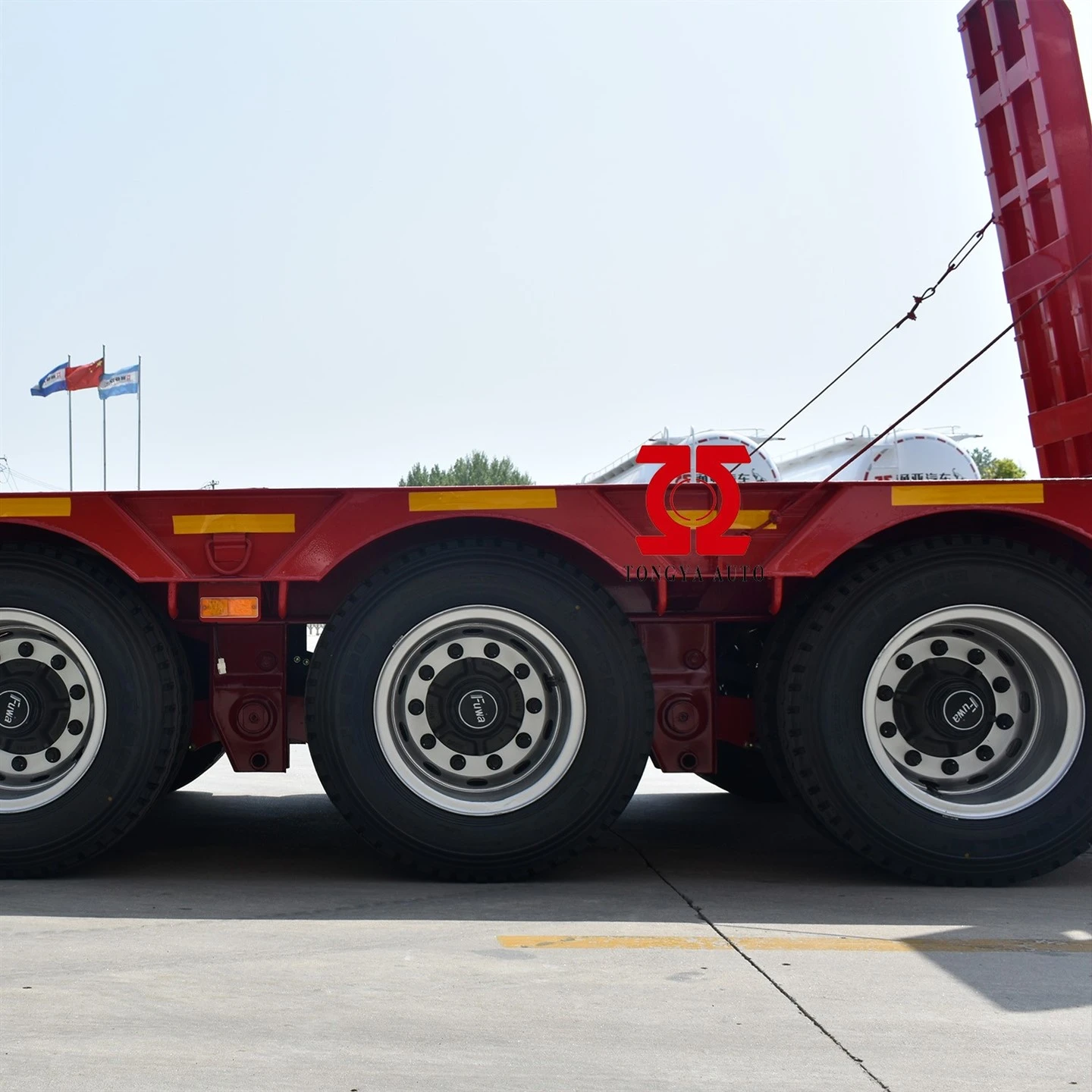 Low Loading Low Bed Semi Trailer